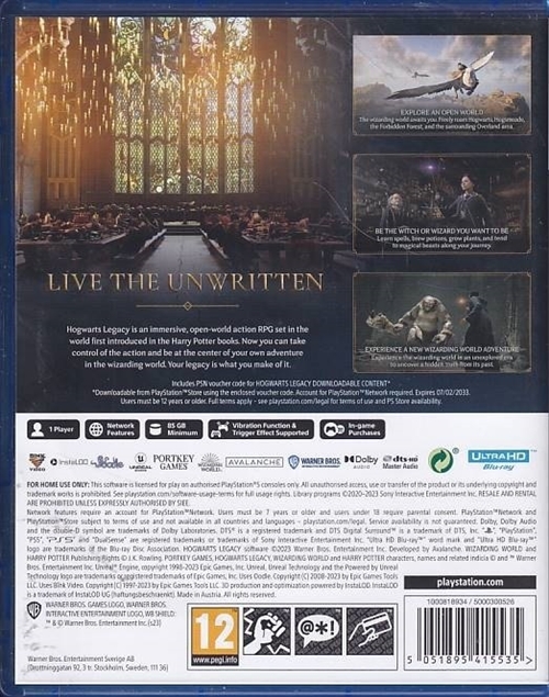 Hogwarts Legacy - PS5 (A Grade) (Genbrug)